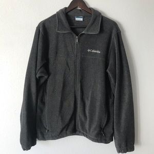 Columbia Fleece Gray Jacket Sz M